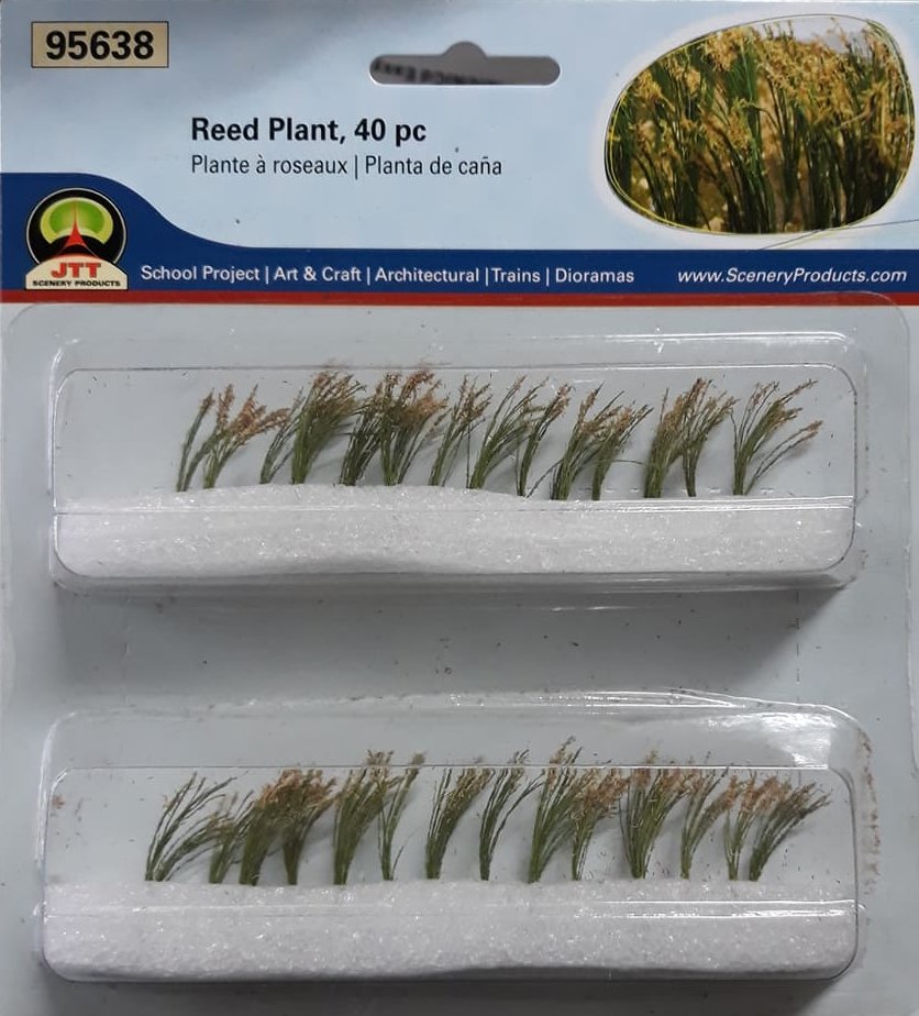 JTT Scenery Products 95638 HO 1 Reed Plant (Pack of 40)