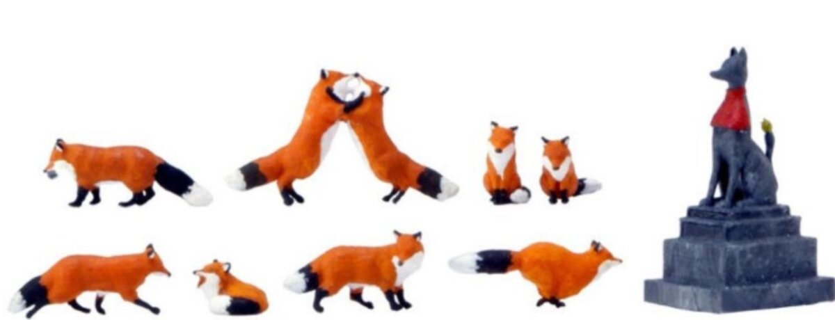 Kato 28-851 HO Figures Foxes