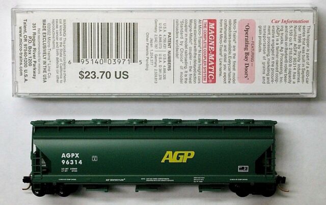 Micro-Trains 09300060 N Scale AGP 3-Bay ACF Center Flow Covered Hopper #96314