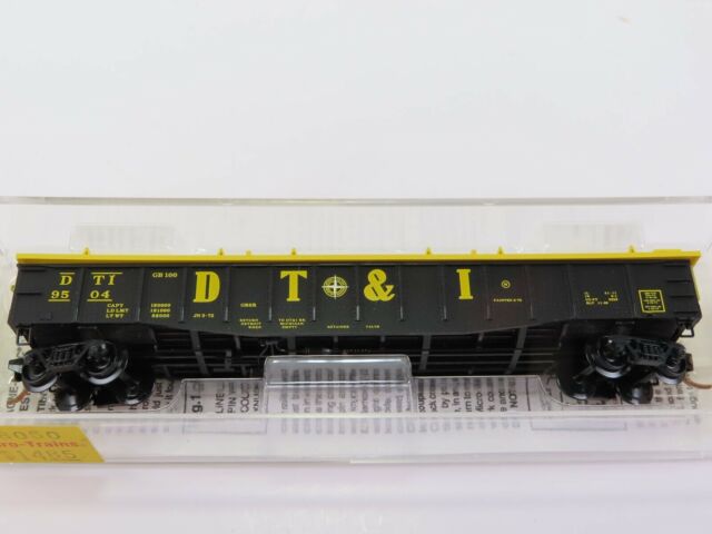 Micro-Trains 10600050 N Scale DT&I 50' 14 Panel Steel Side Gondola w/Cover #9504