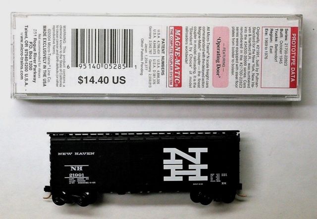 Micro-Trains 02000686 N New Haven Boxcar 40' Standard Single Door Boxcar #21991
