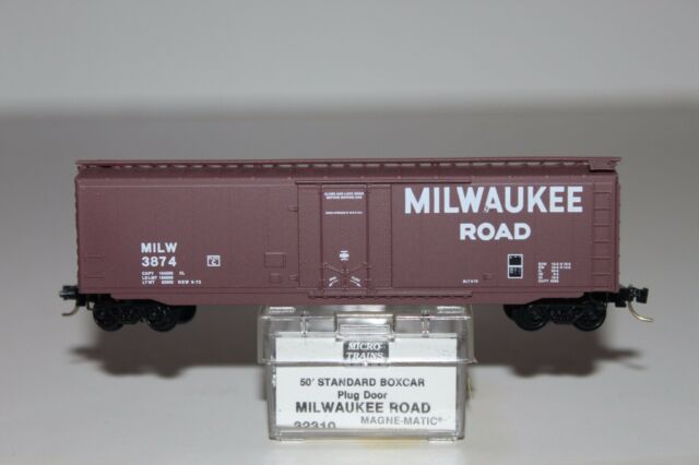 Micro-Trains 03200310 N Milwaukee Road 50' Standard Steel Plug Door Boxcar #3874