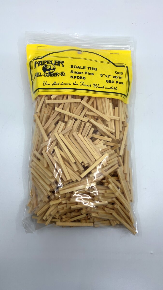 Kappler KP056 On3 Sugar Pine Scale Ties 5" x 7" x 6'6" (Pack of 850)
