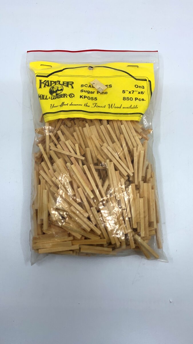 Kappler KP055 On3 Sugar Pine Scale Ties 5" x 7" x 6' (Pack of 850)
