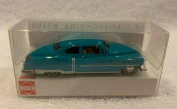 Busch 43416 1:87 HO Turquoise 1952 Cadillac Limousine