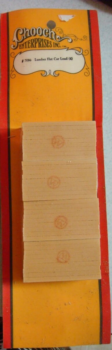 Chooch 7086 Lumber Flat Car Load (4)