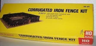 Alloy Forms H-2013 HO Corrugated Iron Fence Kit