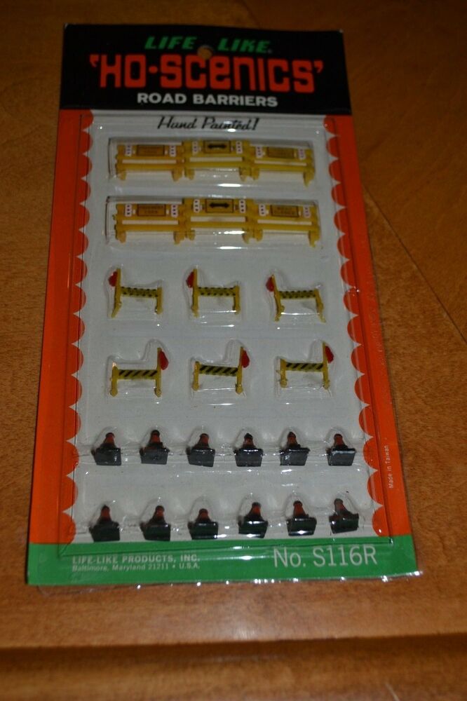 Life Like S116R HO Scenics Road Barriers