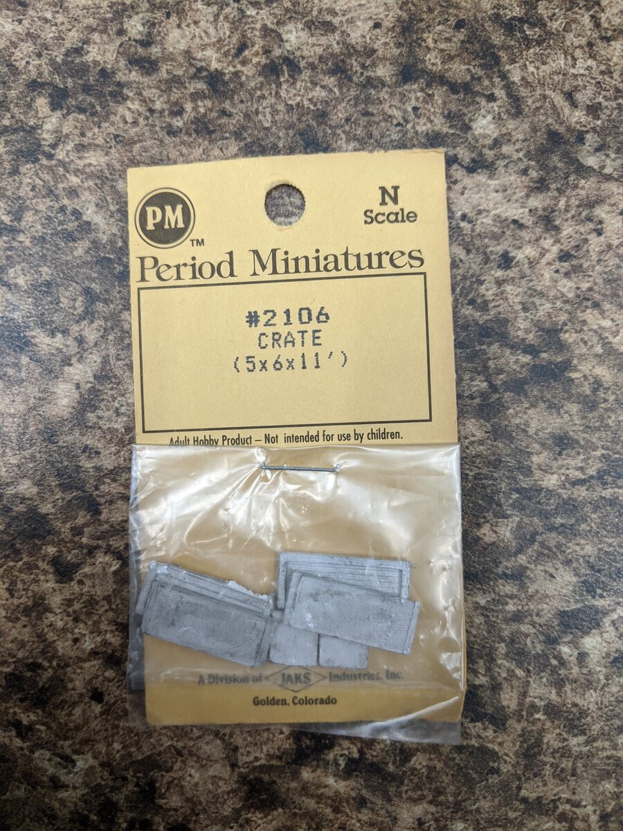 Period Miniatures 2106 N Scale Crate (5x6x11)