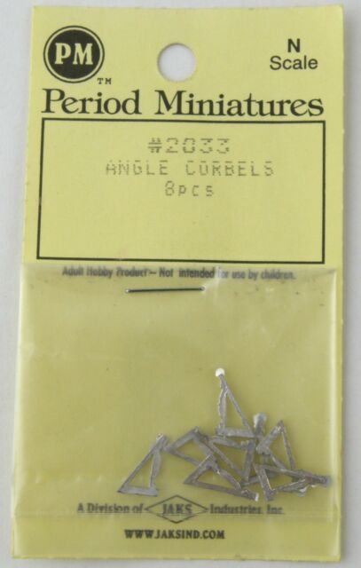 Period Miniatures 2033 N Angle Corbels (Pack of 8)