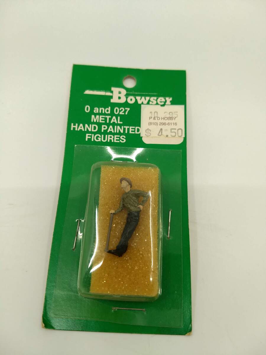 Bowser 013778 O Metal Hand Painted Figures - Old Man With Cane