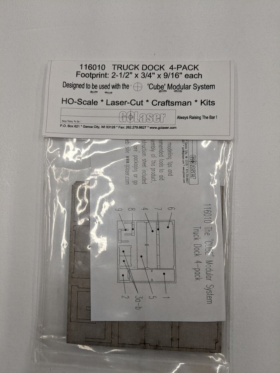 GCLaser 116010 HO Scale Truck Door Laser Cut (4 Pack)