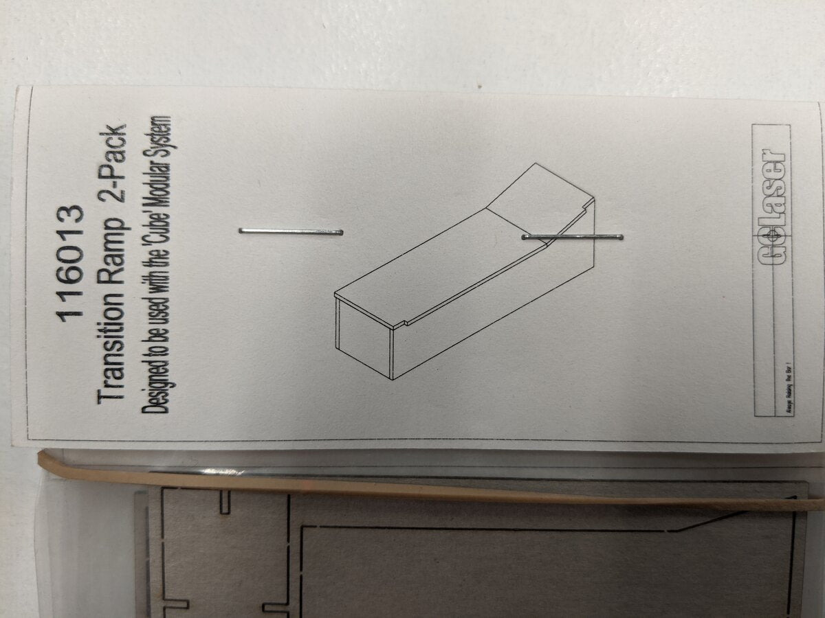 GCLaser 116013 HO Transition Ramp Laser Cut Kit (Pack of 2)