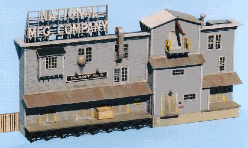 Scale University O-Scale Backdrop Warehouse Laser-Cut Building Kit