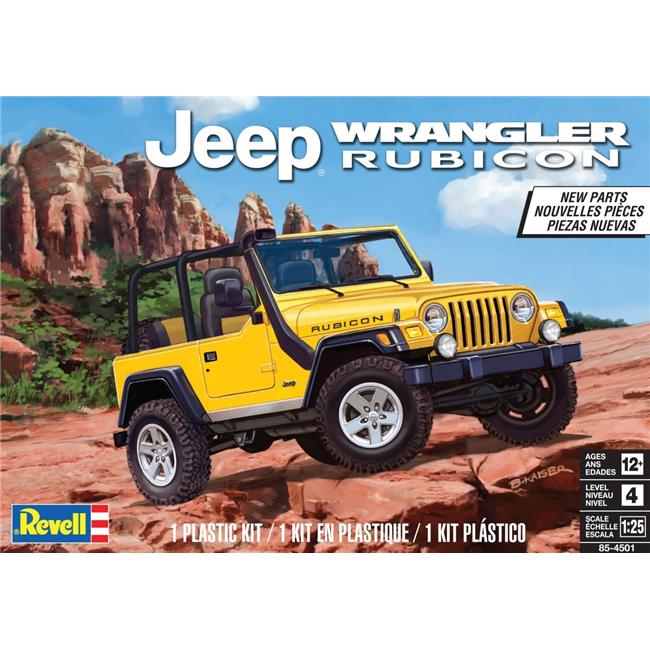 Revell 85-4501 1:25 Rubicon Jeep Wrangler Plastic Model Kit