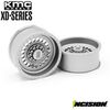 Vanquish IRC00311 KMC 1.9" Wheels XD136 Panzer Clear Anodized
