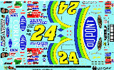 Slixx 1519 1:24 Scale #24 Oupont Decals