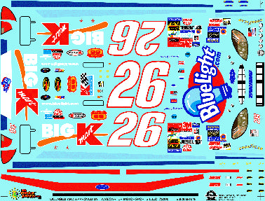 Slixx 1549 1:24-1:25 #66 Darrell Waltrip Victory Tour 2000 Route 66 Decals