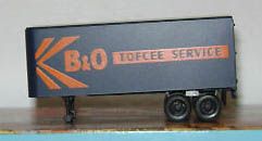Athearn 1426 HO Piggyback Vans B&O