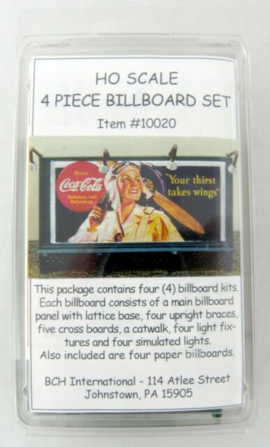 BCH International 10020 HO 4 Piece Billboard Set