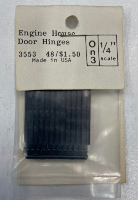 Grandt Line 3553 O Scale Engine House Door Hinges (Pack of 48)