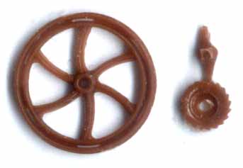 Grandt Line 88 O Scale C&S Brake Wheel 6 Spoke