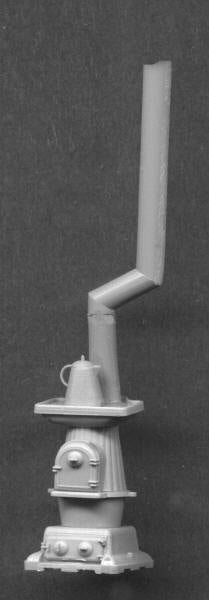 Grandt Line 3068 O Scale Estate Stove With Coffee Pot for a Passenger Car Kit
