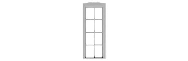 Tichy 2029 O 4/4 Double Hung Window 29" W x 82" H W/Glazing & Shades (Pack of 6)
