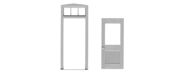 Tichy 2030 O Scale 1 Lite Door and Frame