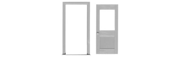 Tichy 2038 O Scale 1 Lite Door and Frame