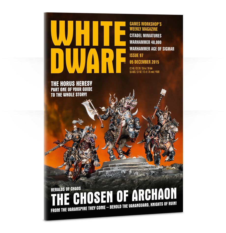 Games Workshop 97 White Dwarf Magazine Issue 97, December 5th, 2015