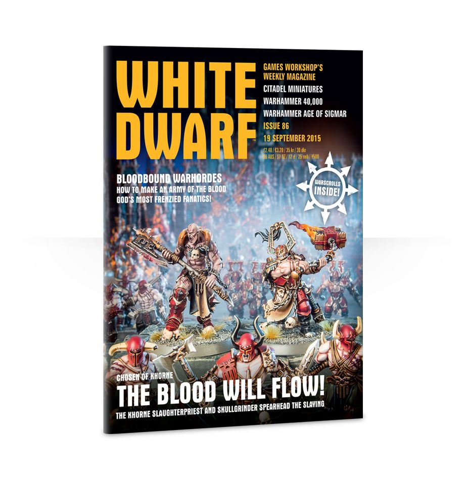 Games Workshop 86 White Dwarf Magazine Issue 86, September 19th, 2015
