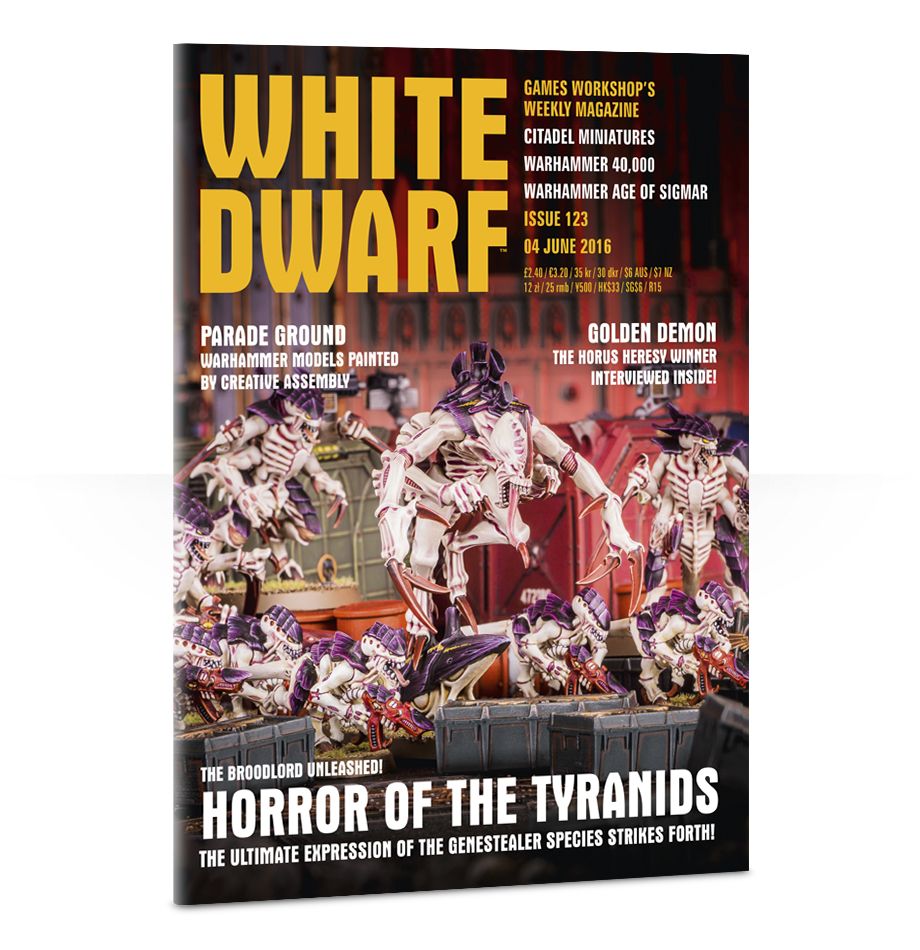 Games Workshop 123 White Dwarf Magazine Issue 123, June 4th, 2016