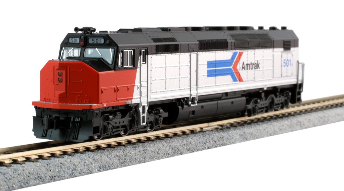 Kato 176-9205 N Amtrak Phase I Paint EMD SDP40F Type I Diesel Locomotive #501