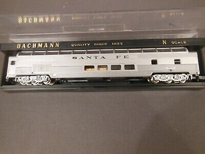 Bachmann 5654 N Scale Santa Fe 85' Full Vista Dome Passenger Car #507