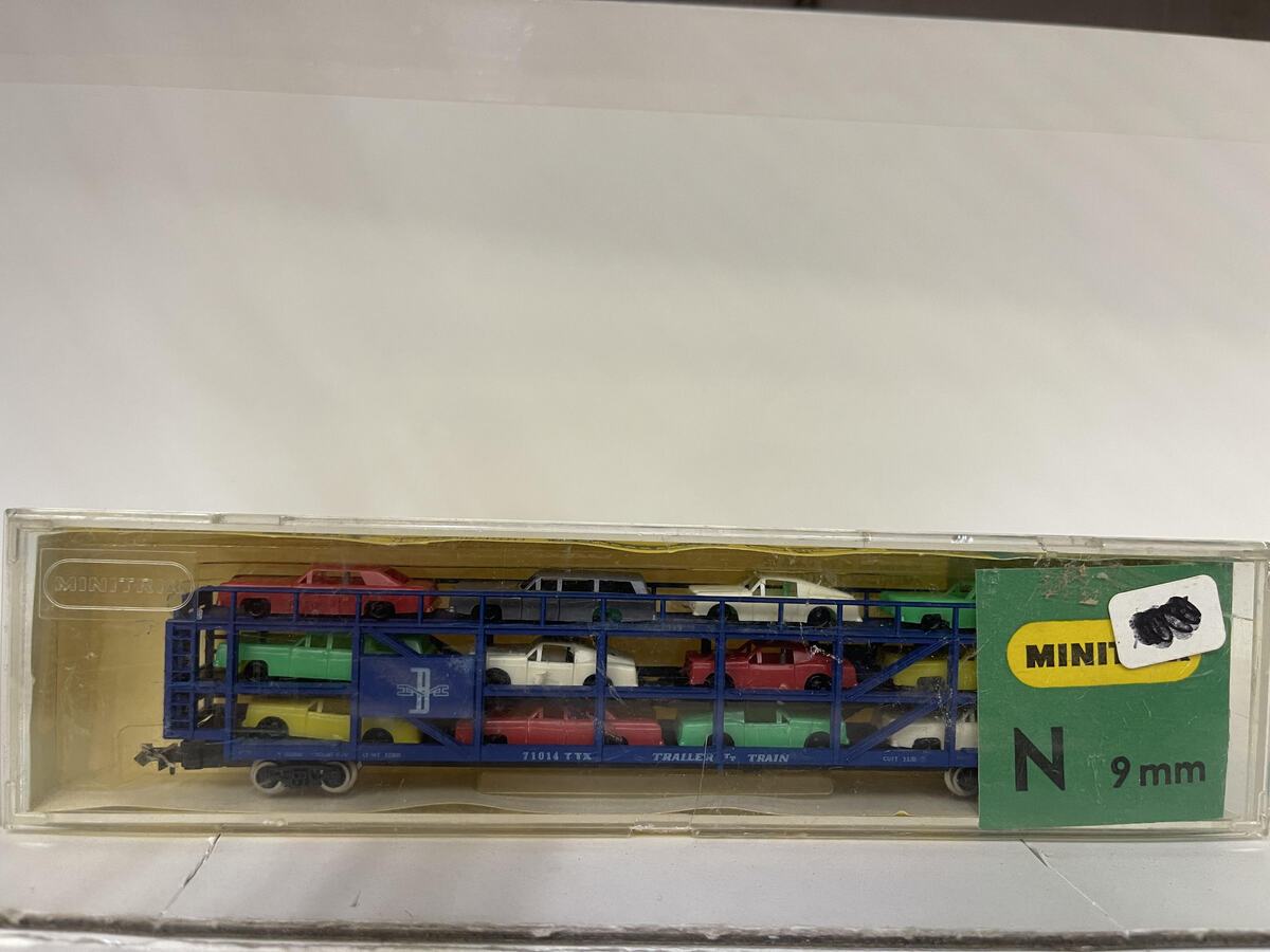 Minitrix 3154 N Autorack Open Tri-Level TTX 71014