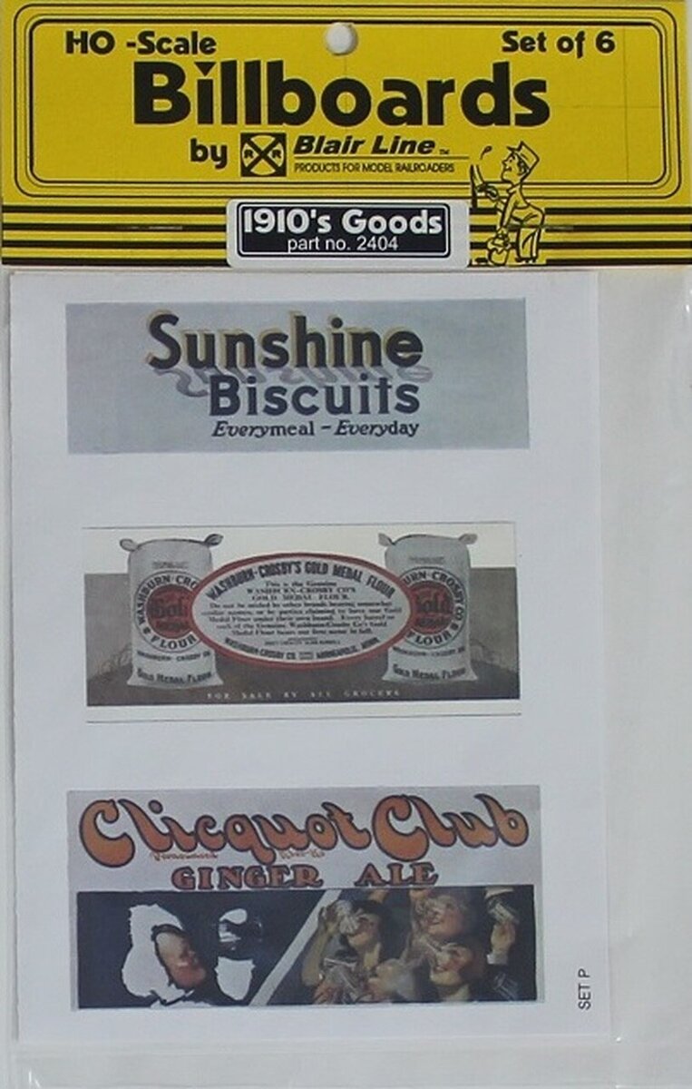 Blair Line 2404 HO Billboards 1910's Goods