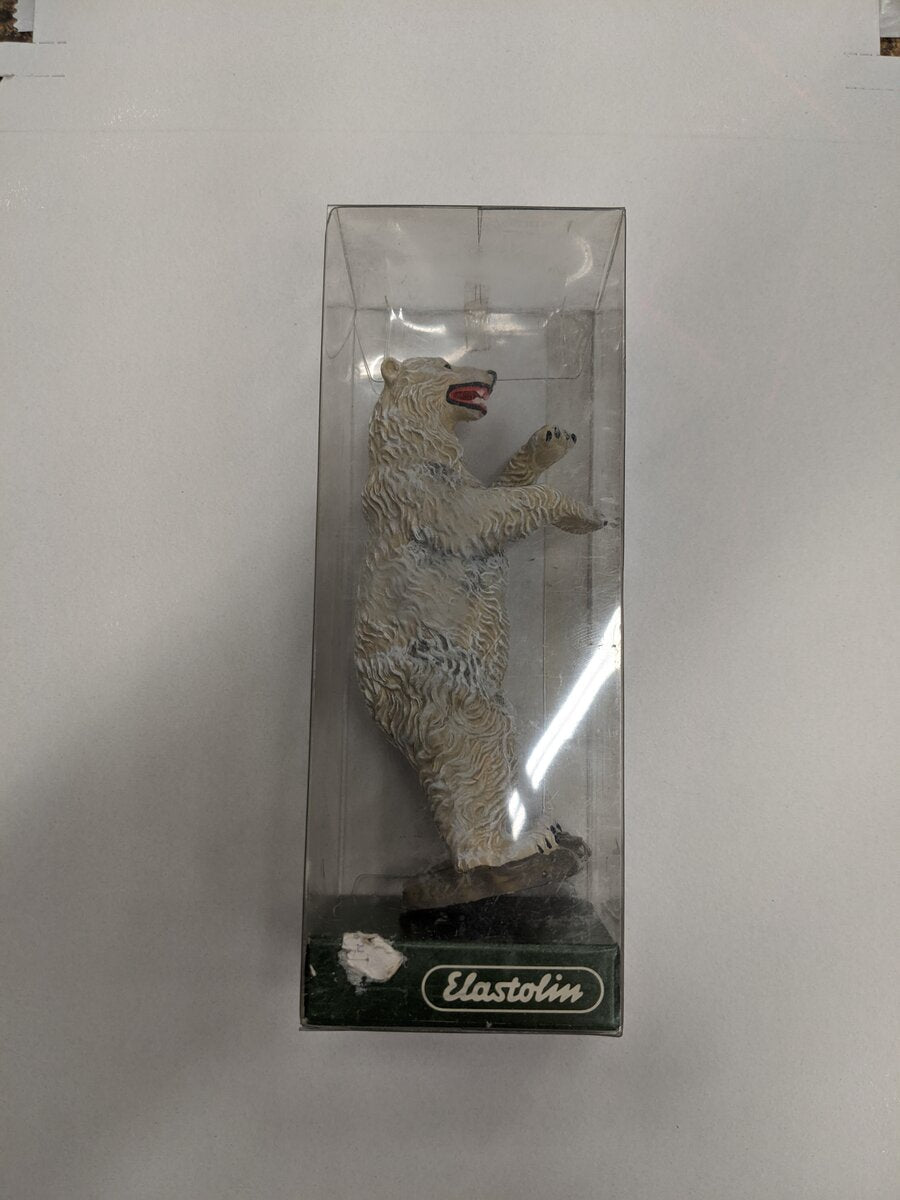 Preiser 5416 O Elastolin Polar Bear on Hind Legs Figure