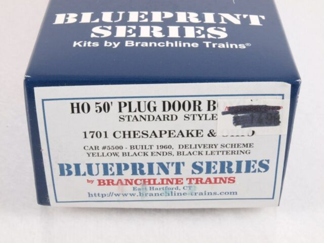 Branchline Trains 5500 HO Chesapeake & Ohio 50' Plug Door Boxcar #1701