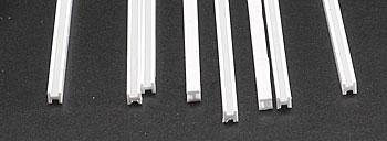 Plastruct 90543 1/8" x 15" x 1/8" Styrene H Columns (Pack of 8)