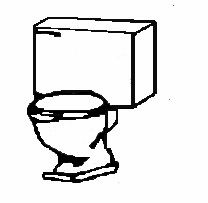 Evergreen Hill EH8037 HO Toilet