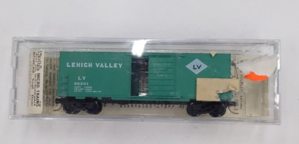 Micro-Trains 02400020 N Lehigh Valley 40' Standard Single Door Boxcar #66201