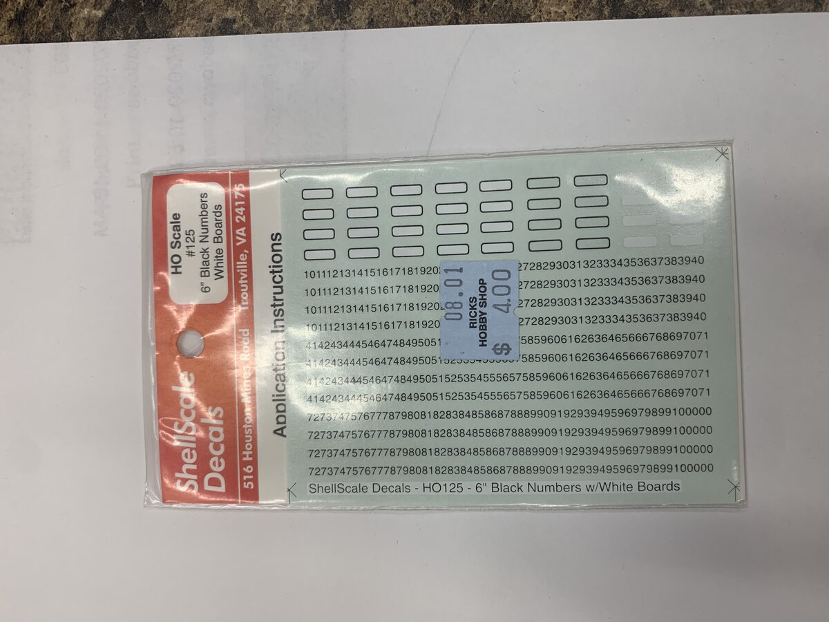 Shell Scale 125-HO HO Scale 6