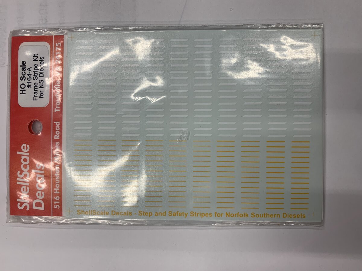 Shell Scale 164 HO Scale Frame Stripe Kit for NS Diesels