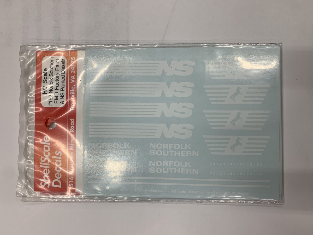 Shell Scale 152 HO Scale Norfolk Southern EMD Factory Paint & NS Painted Diesels