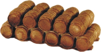 Harburn Hamlet FL145 HO Oak Cask Stacked Double Row