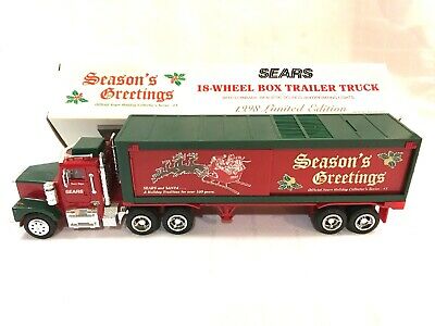Taylor Made Trucks 1998 1:32 Sears Season's Geetings 18-Wheel Box Truck Bank