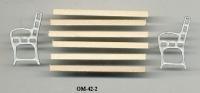 Ozark Miniatures 0101 G Scale 6' Station Bench