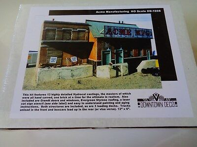 Downtown Deco DD-1008 HO Scale Acme Manufacturing Hydrocal Building Kit