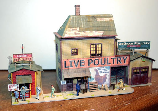 FOS Scale Limited 80 HO DeGraw's Poultry and Gordo's Fried Chicken Building Kit